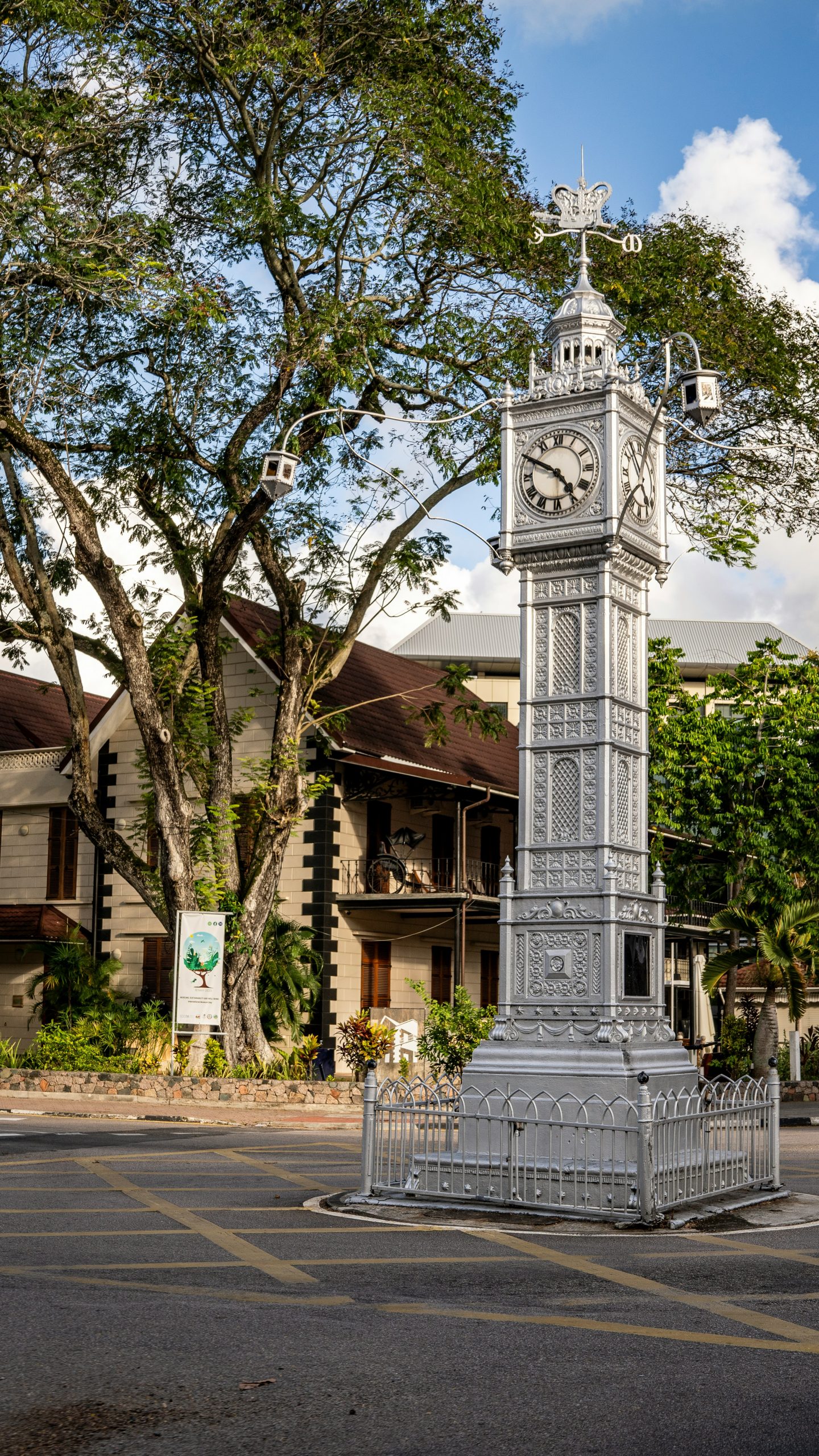 tour de l'horloge à Victoria, Mahé, Seychelles